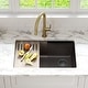 preview thumbnail 67 of 122, KRAUS Bellucci Workstation Undermount Granite Composite Kitchen Sink