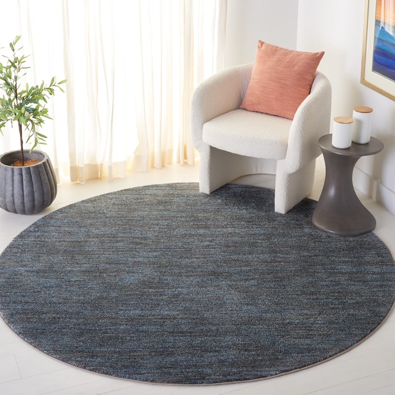 SAFAVIEH Lasa Mari Modern Rug - 6'7" Round - Blue/Grey