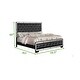 preview thumbnail 4 of 8, Madison King Size Upholstery Bed Made with Solid Wood