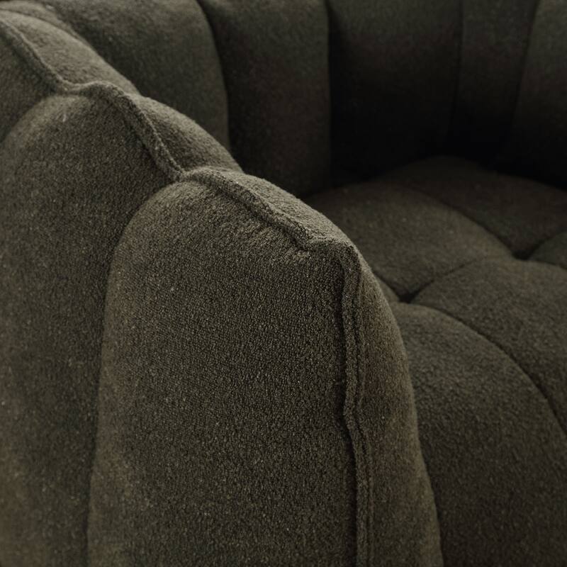 Floor Lazy Bean Bag Chair with Footstool for Adults, Kids