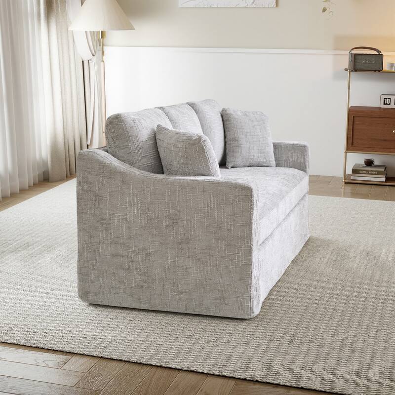 83.9"W Modern Casual Sofa With Removable Upholstery Cover