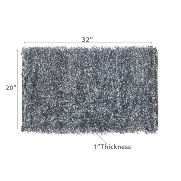 Cotton Loom Bath Mat Gray 20X32 On Sale Bed Bath & Beyond 38431463