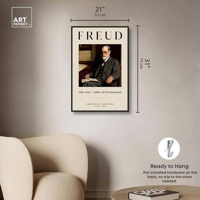Father of Psychoanalysis Art Canvas by Art Remedy