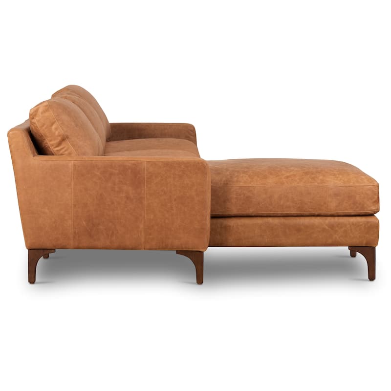 Poly & Bark Sorrento Sectional - Genuine Italian Leather