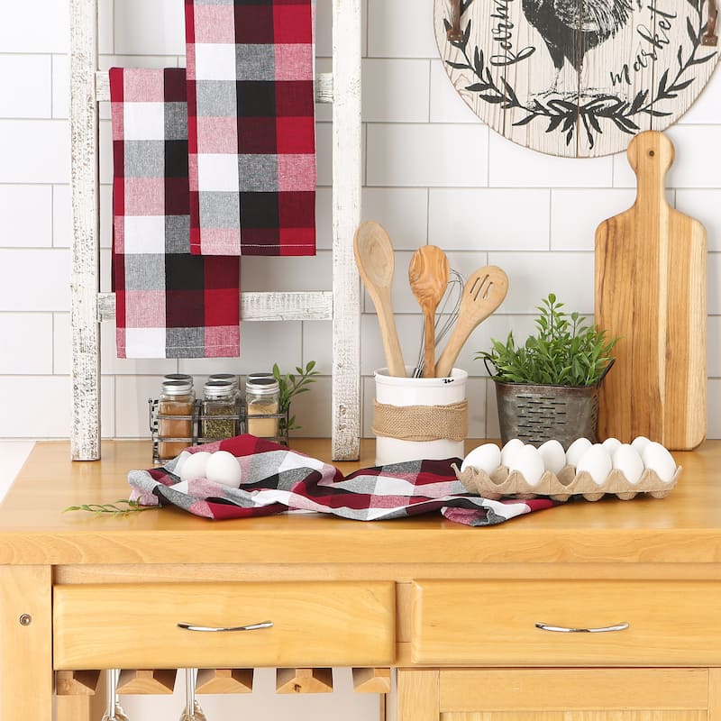 DII Tri Color Check Dishtowel (Set of 3)