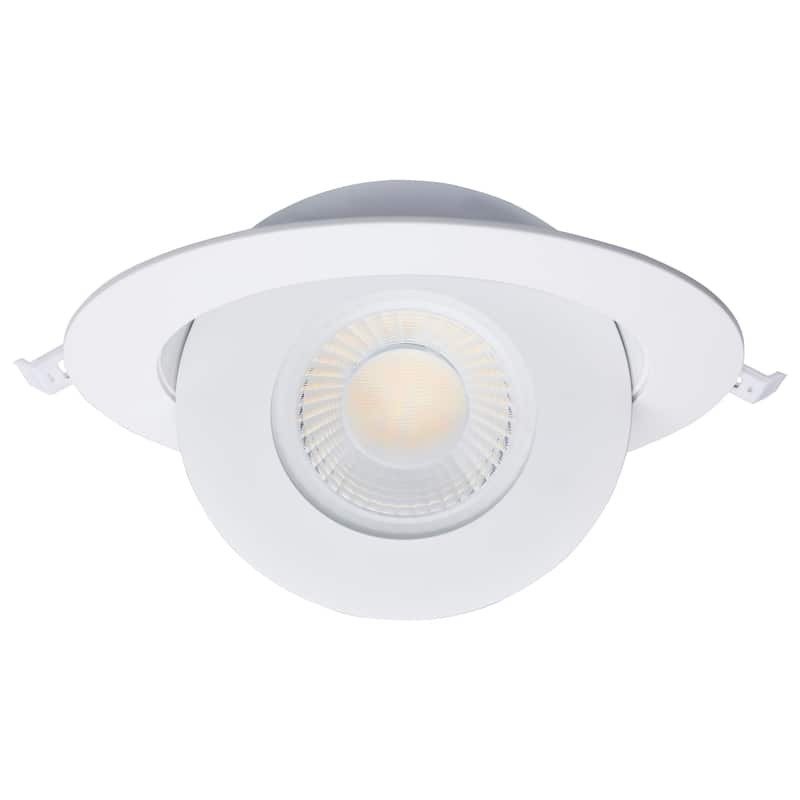 Starfish 15W LED Gimbal Downlight 6 Inch 2700K-5000K RGB Tunable White Remote Driver White