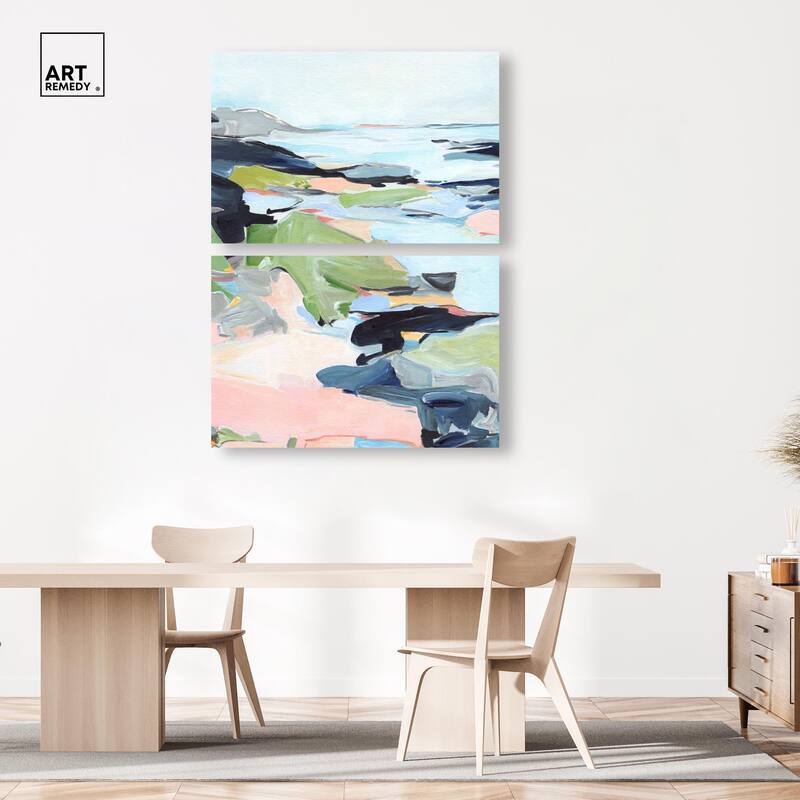 Between Seasons I Canvas Set of 2 by Art Remedy, Gallery Wrapped