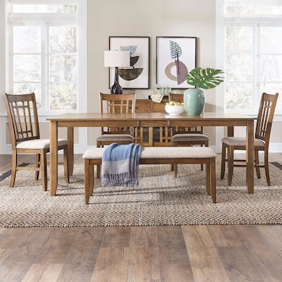 Santa Rosa Antique Honey 6 Piece Rectangular Table Set
