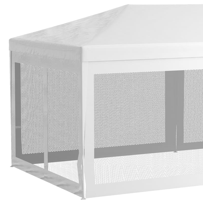 10' x 20' Outdoor Wedding Canopy and Gazebo with 6 Removable Sidewalls