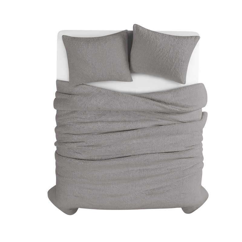Brooklyn Loom Marshmallow Sherpa Comforter Set