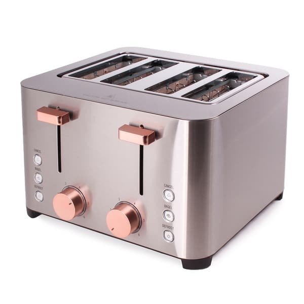 slide 2 of 4, Ouro Gold 4 Slice SS Toaster 1500W