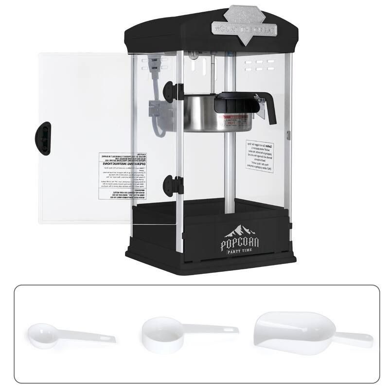 Portable Popcorn MAKER Machine, 8 Ounce Kettle Popcorn Maker , Warming Deck, Countertop Popcorn Popper