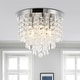 preview thumbnail 13 of 45, GetLedel Modern 5-Light Crystal Flush Mount Chandelier