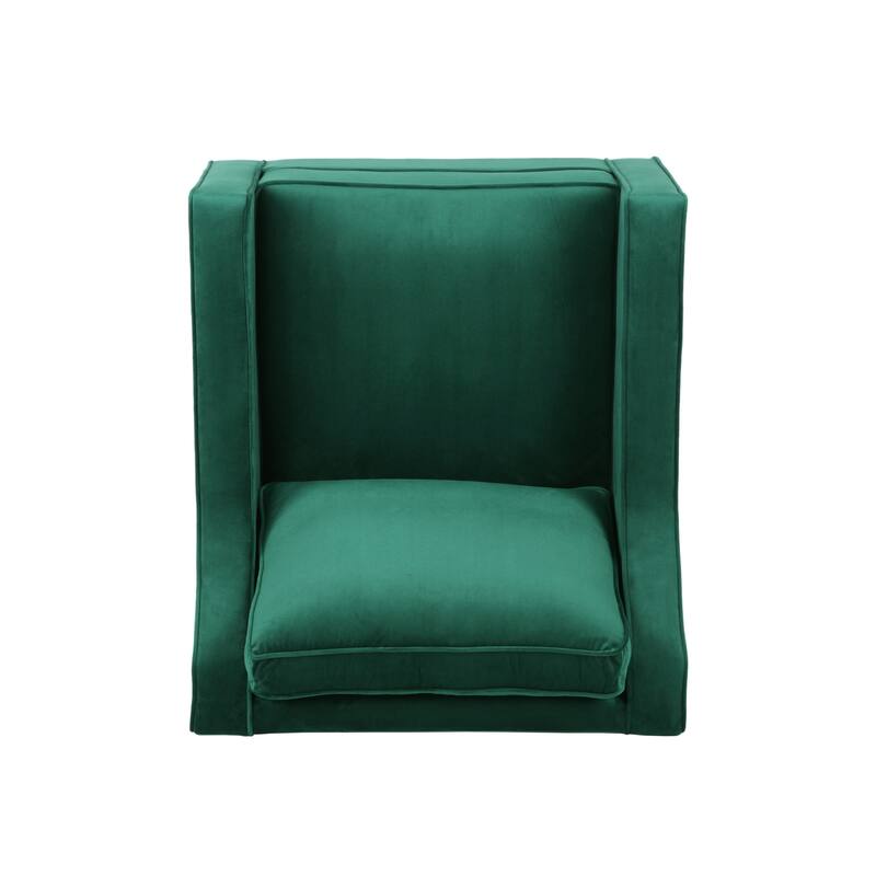 Milo Contemporary Velvet Club Chair by Christopher Knight Home - 30.75" W x 33.50" L x 33.75" H