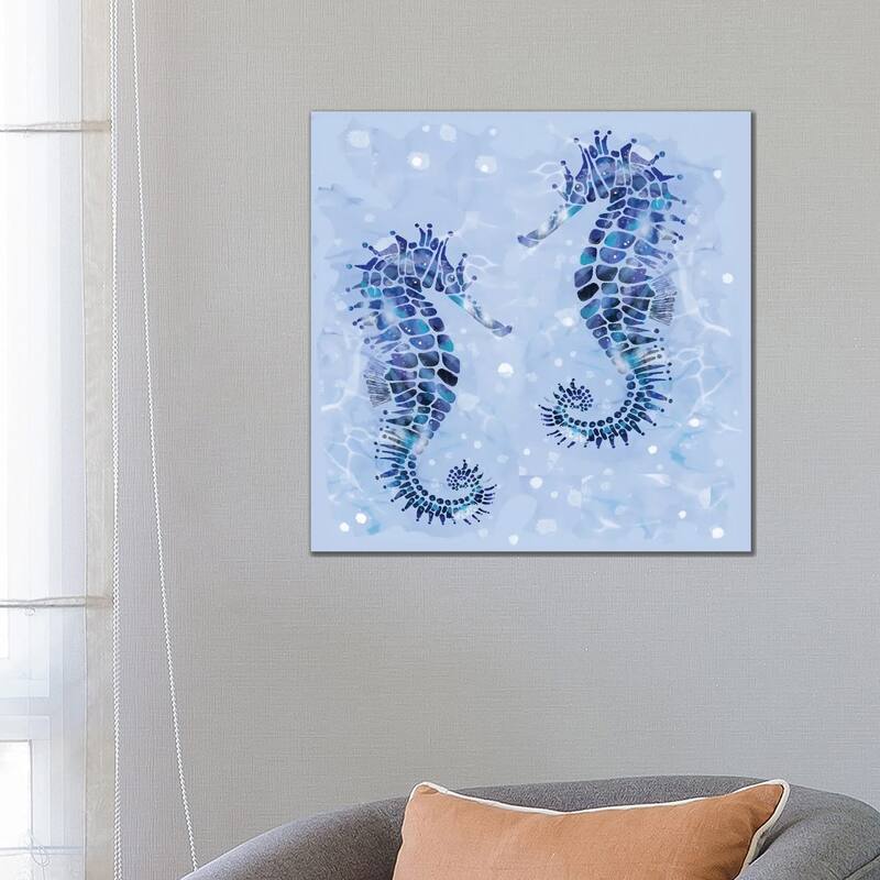 iCanvas "Seahorse Saga" by Thomas Little Canvas Print - 26x26x1.5