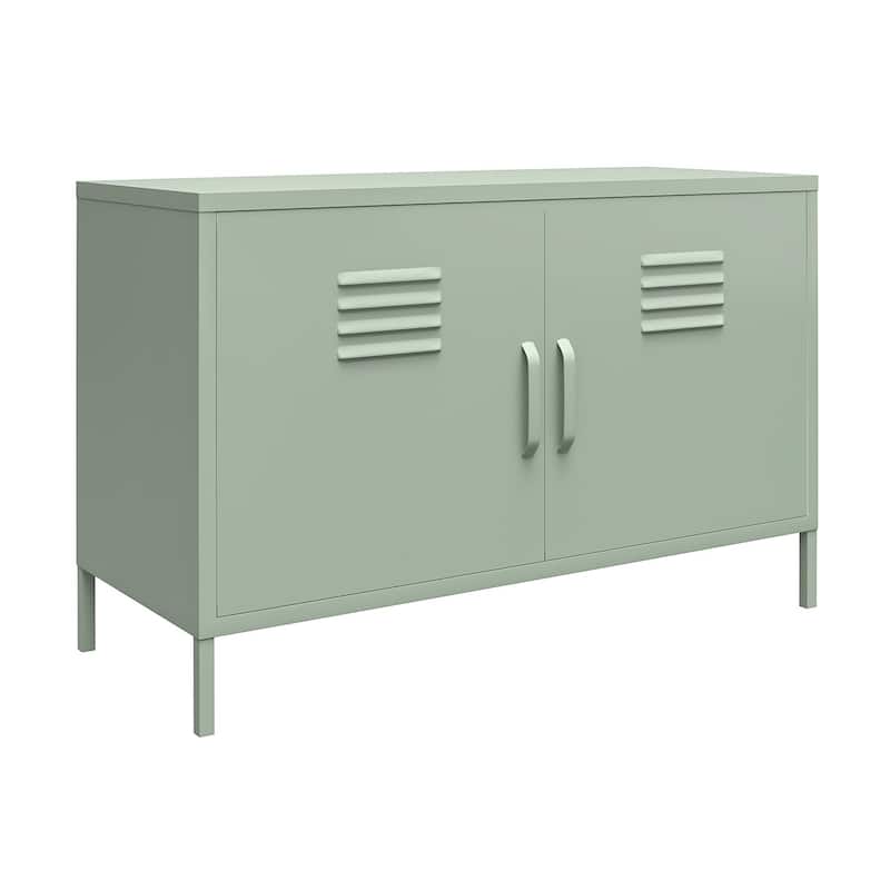 Systembuild Evolution Bonanza 2 Door Metal Locker Accent Cabinet - Pale Green
