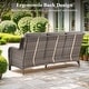 preview thumbnail 21 of 189, Pocassy Outdoor Wicker Sofa with Swivel Chair Fire Pit Table Furniture Set.