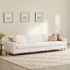 preview thumbnail 118 of 149, Pamela Oversized Modular Sectional Sofa Couch Cream-Fabric-3 PC