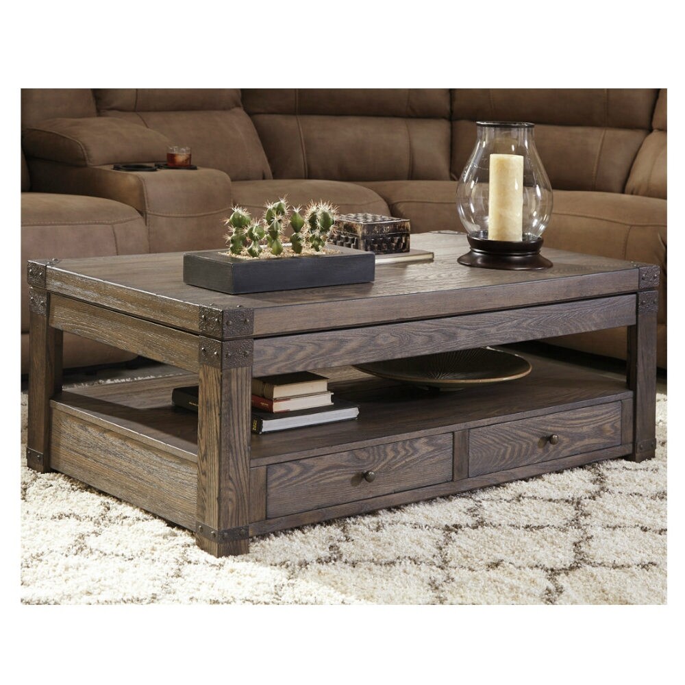 Shop Ashley Furniture T846 9 Burladen Lift Top Coffee Table W