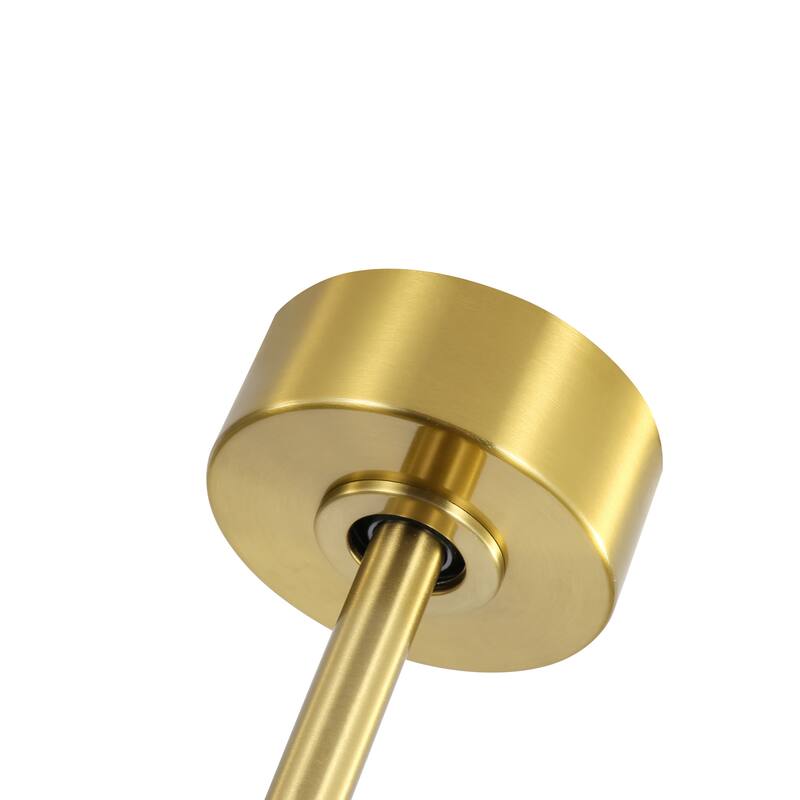 52-In LED Black/White/Gold Ceiling Fan with Light and Remote Control