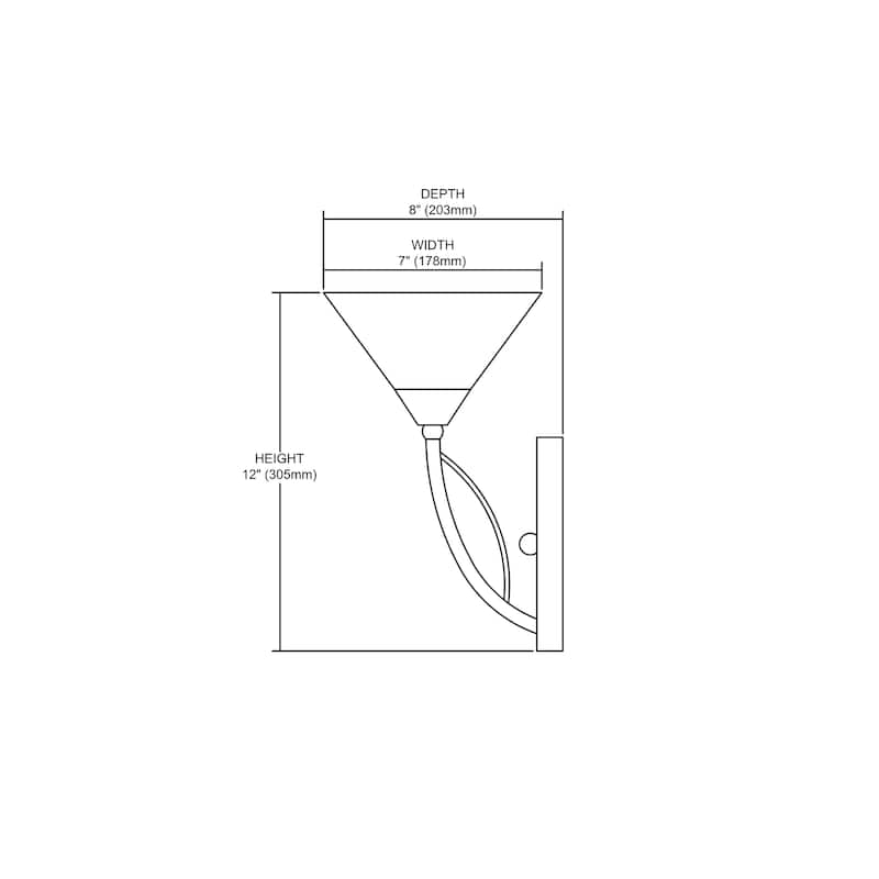 Elk Home Elysburg Satin Nickel With White Swirl Glass 1 Light Sconce