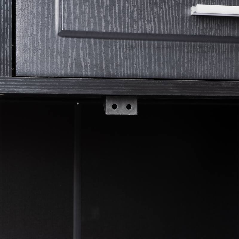 63" Farmhouse Sideboard Buffet Cabinet with 4 Doors and 3 Drawers