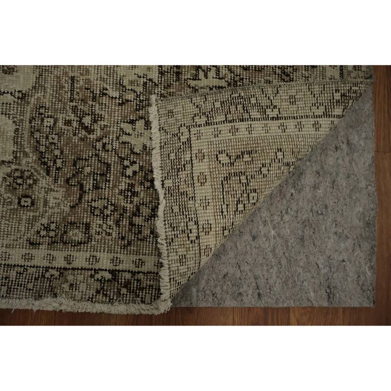 Hand Knotted Oriental 100% Wool Carpet Transitional Floral Beige & Ivories Anatolian Area Rug - 9' 6'' X 5' 9''