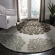 preview thumbnail 22 of 24, SAFAVIEH Handmade Soho Herb Botanical N.Z. Wool Rug 8' Round - Light Grey - Round