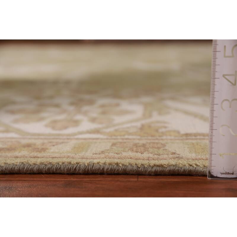 Oushak Indian Area Rug Handmade Transitional Wool Carpet - 9'0" x 11'10"