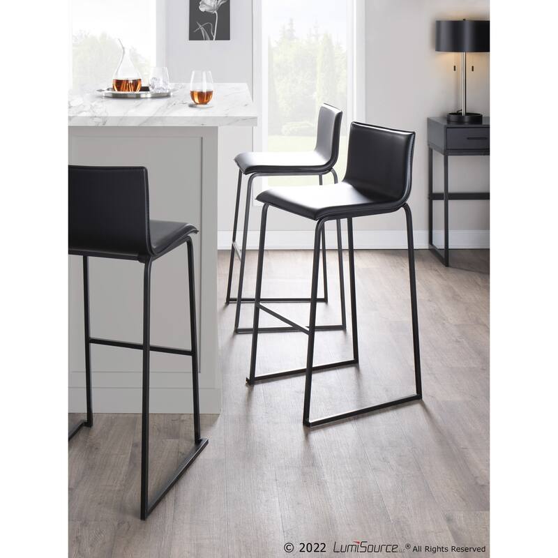 Silver Orchid Mara Upholstered Bar Stool - Set of 2