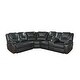 preview thumbnail 2 of 8, Hong Kong Transitional Style Power Reclining & USB Port Charger Sectional Made with Wood