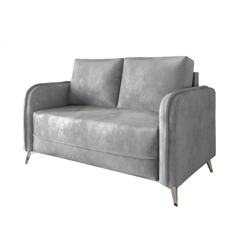 CraftPorch Luxurious Velvet Upholstered Loveseat - N/A