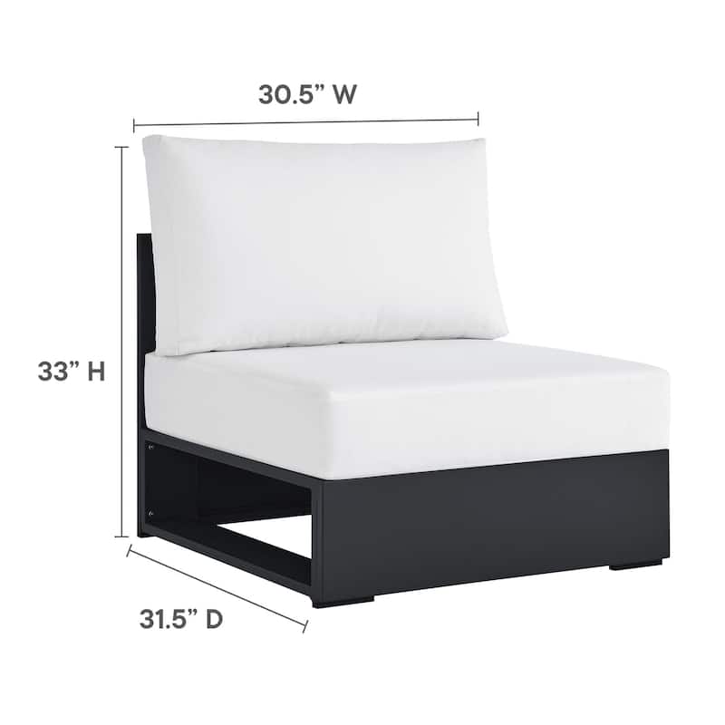 Tahoe Patio Aluminum Modular Armless Chair