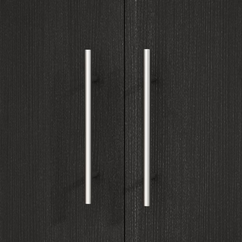 31.5"W x 66.9"H Wardrobe Armoire Cloest with Drawer In Black,White
