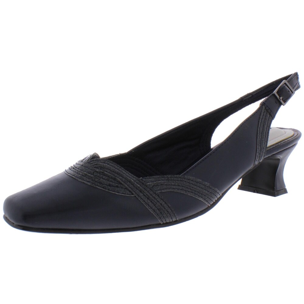 ladies navy slingback shoes