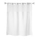 preview thumbnail 2 of 3, Whitmor No Hook Split Ring Shower Curtain, w/Window & Snap-In Liner, 71" x 77"