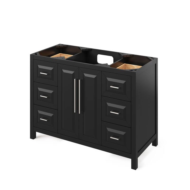 Jeffrey Alexander VN2CAD-48-NT Cade 48" Single Free Standing Vanity - Black - Anthracite Finish