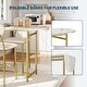 preview thumbnail 4 of 6, Compact 3-Piece Dining Set for 2, Bar Table with Wine Rack & Storage for Small Kitchens