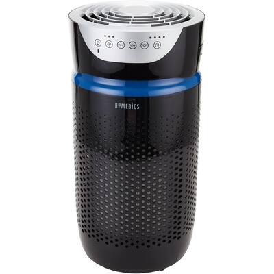 Homedics 5-in-1 UV-C Air Purifier, 360 Degree HEPA Filter, Built-In Timer, 3 Speeds, Aromatherapy, Nightlight