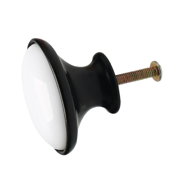 Ceramic Knobs Vintage Knob Drawer Oval Shaped Pull Handle Furniture Door Cabinet Cupboard Wardrobe Dresser Decoration #1 - 1pcs