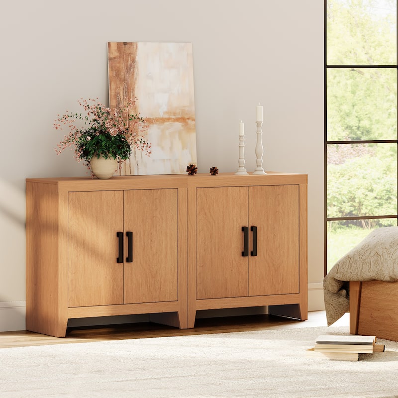 WAMPAT Farmhouse Buffet Cabinet , Versatile Sideboard for Kitchen, Dining & Living Room