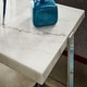 preview thumbnail 4 of 21, Azel Marble-top Chrome Framed Coffee Table or Table Set by iNSPIRE Q Modern