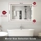 preview thumbnail 34 of 61, LED Bathroom Vanity Mirror Wall Mounted with Double Light Strip, 3-Color Dimmable, Anti-Fog, HD Tempered Glass, UL-Listed, ETL