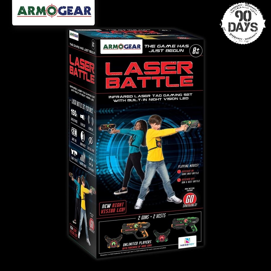 armogear infrared laser tag blasters and vests