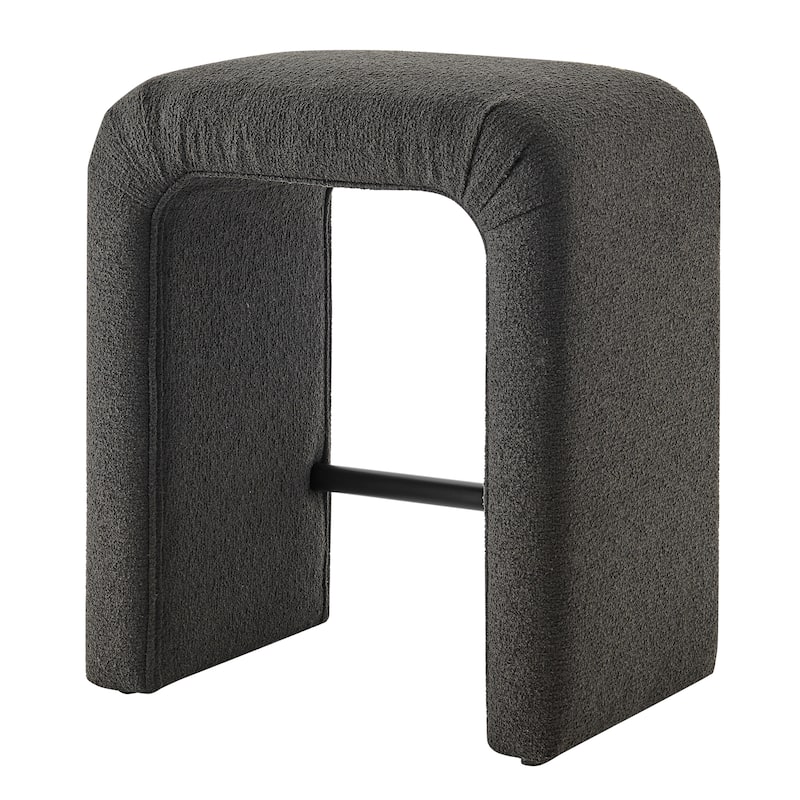 NPD Furniture Jovanka Boucle Fabric Counter Stool - Palladian Charcoal