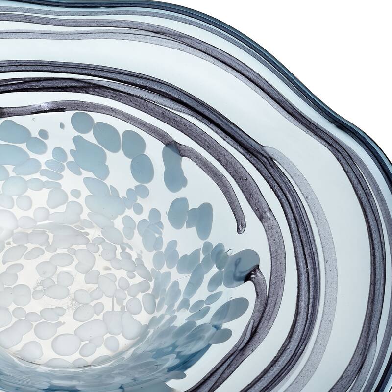 Elk Home Loch Seaforth Blue Glass 16.5 Inch Wide Bowl