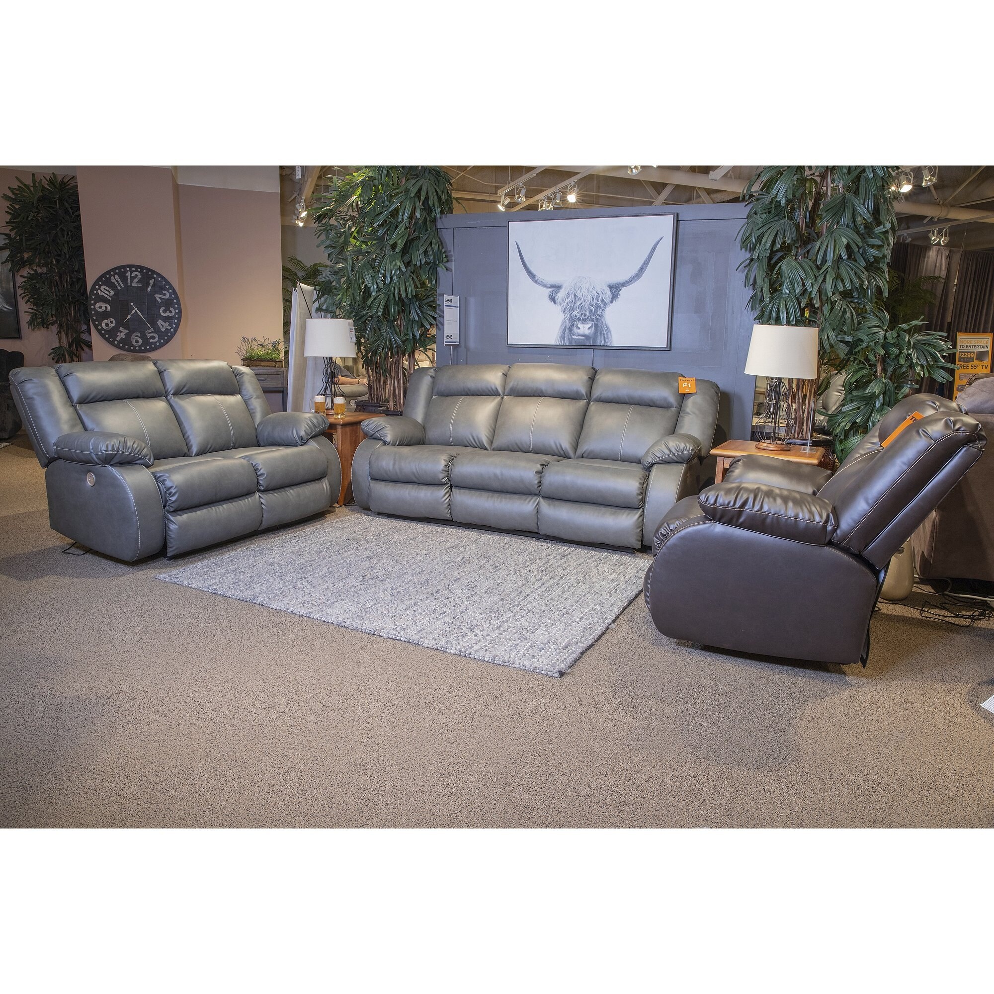 Denoron power reclining best sale loveseat