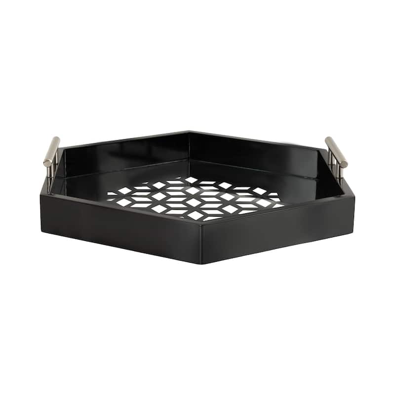 Kate and Laurel Caspen Hexagon Decorative Tray