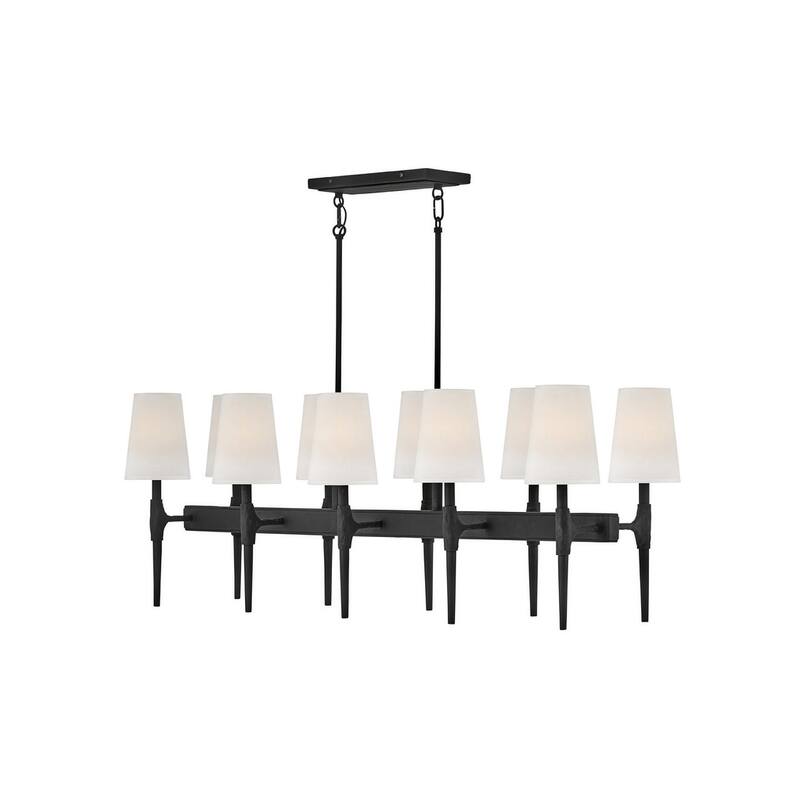 Hinkley Lighting 10 Light 48" Wide Linear Chandelier - Black