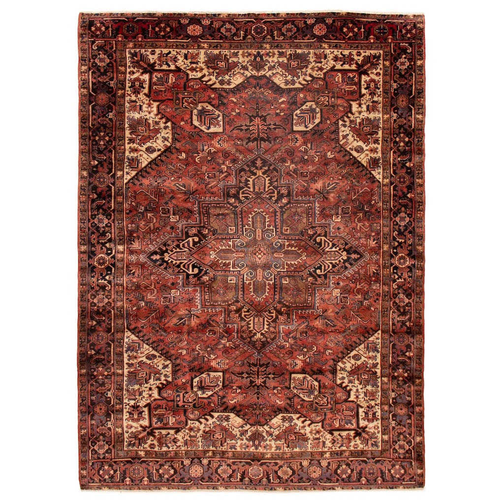 ECARPETGALLERY Hand-knotted Sarabi Red Wool Rug - 7'8 x 10'8